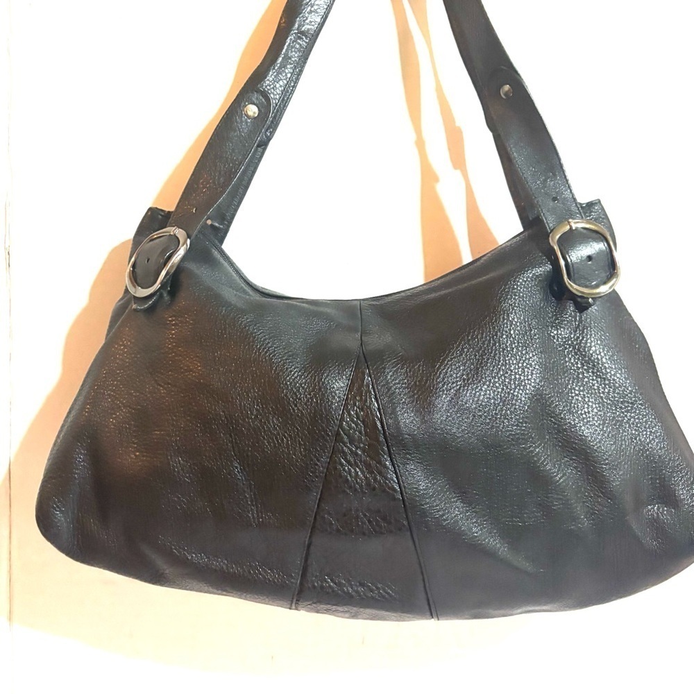 Carla Mancini black Leather Shoulder Bag - Picture 2 of 7